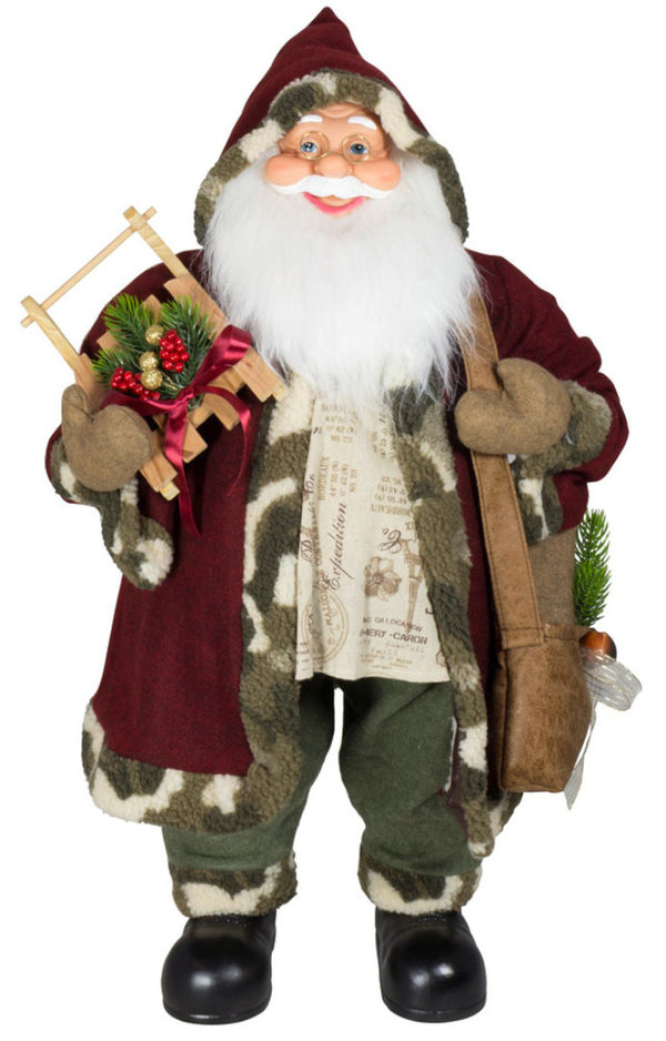Nikolaus / Weihnachtsmann Santa Lasse - Handgemacht im Freizeit Stil ca. 81cm