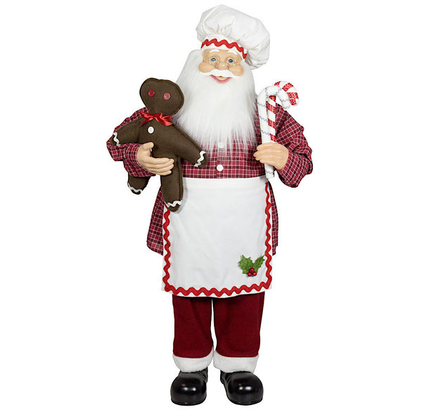 Nikolaus / Weihnachtsmann Santa Baker - Handgemacht als Weihnachtsbäcker ca. 81cm