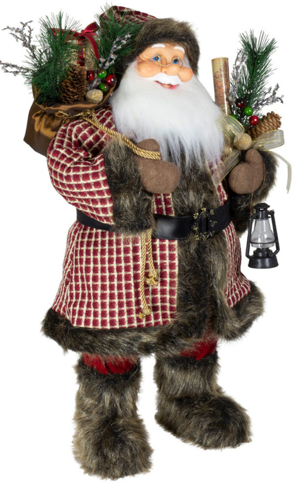 Nikolaus / Weihnachtsmann Santa Gylfir - Handgemacht mit Fellstiefeln ca. 81cm