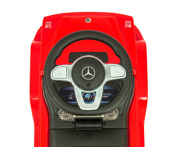 Kinder Mercedes G350d Rutscher Rutschauto Rot ab 1 Jahr mit Soundeffekten und Kippschutz