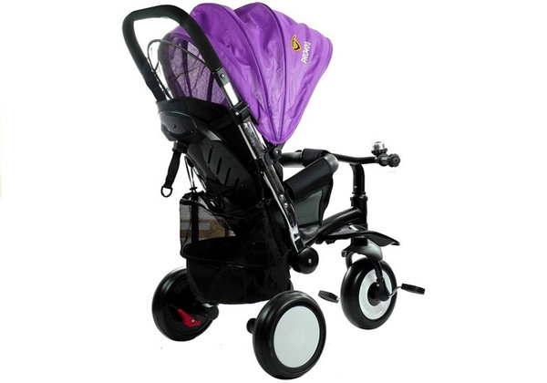 Dreirad Tricycle Premium Line Violett Liegefunktion u. Sonnenschutz Kinder