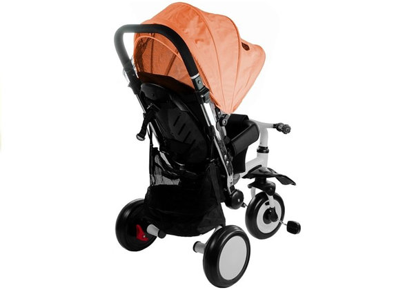 Dreirad Tricycle Premium Line Orange Liegefunktion u. Sonnenschutz Kinder