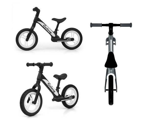 Laufrad Balance Bike GX in Schwarz 12 Zoll-EVA-Räder Magnesiumrahmen ab 3 Jahren