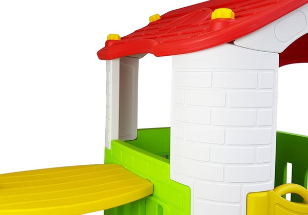 Super Kinderspielhaus Kids Place Spielhaus für Kinder Gartenspielhaus m. Tisch u. Bank