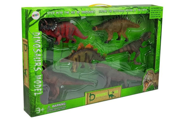 Dinosaurier Set Nr. 2 mit 6 großen Dinosauriern