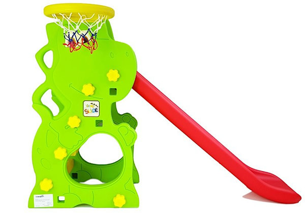 Kinderrutsche DINO Rutsche mit Basketball-Korb ab 18 Monaten