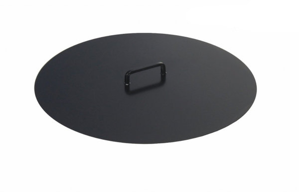 Deckel Abdeckung für Feuerschale 60 cm schwarz lackiert handgefertigt in Black Edition Line