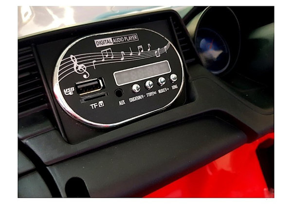 Kinderauto MT1-Sport V8 elektrisch 12V Elektroauto in Rot für Kinder ab 3 Jahren