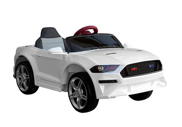 Kinderauto MT1-Sport V8 elektrisch 12V Elektroauto in Weiß für Kinder ab 3 Jahren