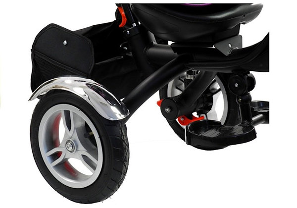 Dreirad Kinderwagen Buggy P500 Premium Two-in-One Silber ab 1 Jahr Luftreifen und Sonnenschutz