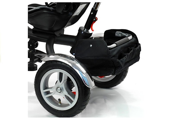 Dreirad Kinderwagen Buggy P500 Premium Two-in-One Violett ab 1 Jahr Luftreifen und Sonnenschutz