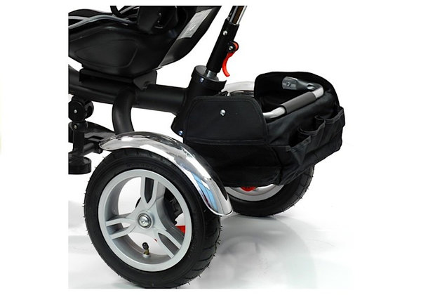 Dreirad Kinderwagen Buggy P500 Premium Two-in-One Blau ab 1 Jahr Luftreifen und Sonnenschutz