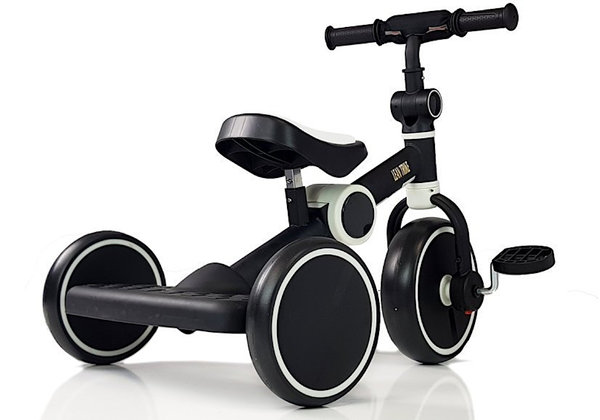 Dreirad Tricycle Rutscher K200 klappbar in Schwarz-Weiß ab 18 Monaten