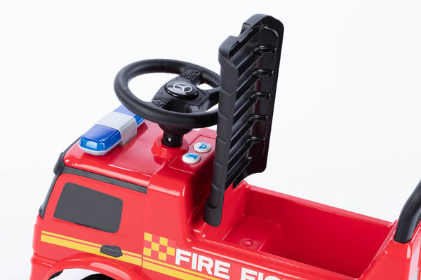 Rutschauto Mercedes Feuerwehr Fire Truck Rutscher mit Licht und Sound ab 1 Jahr