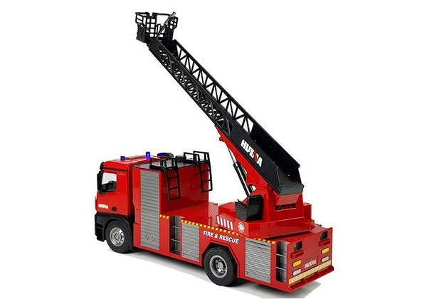 RC Feuerwehr Leiterwagen Ferngesteuerter Truck 1:14 Lkw mit ausfahrbarer Leiter u. Löschkanone