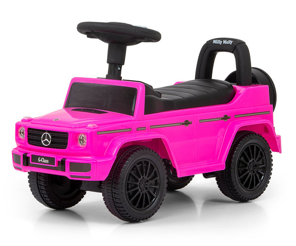 Kinder Mercedes G350d Rutscher Rutschauto Pink ab 1 Jahr mit Soundeffekten und Kippschutz