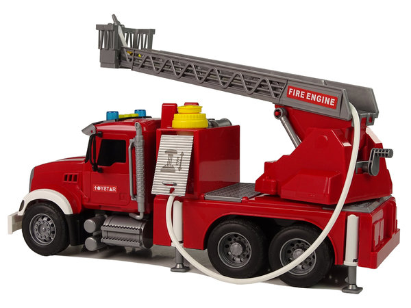 Spielzeug LKW Feuerwehr Leiterwagen mit Löschfunktion Licht und Sound