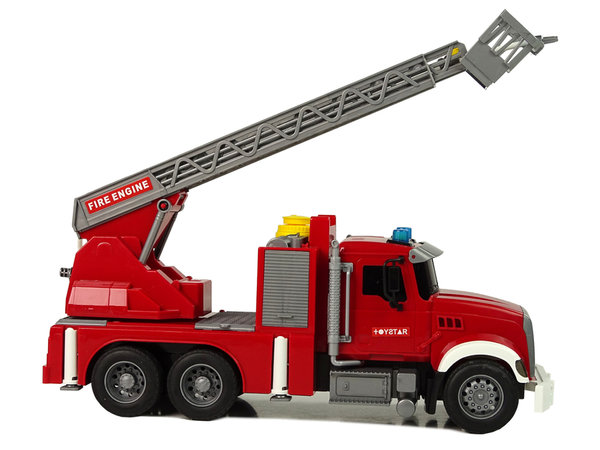 Spielzeug LKW Feuerwehr Leiterwagen mit Löschfunktion Licht und Sound