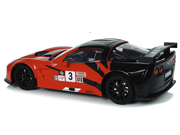 RC Auto Racing Car Corvette C6 Rot ferngesteuert 2.4GHz mit Licht 1:18