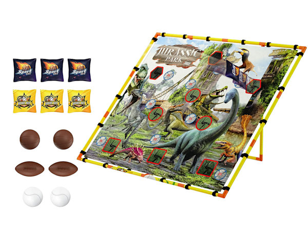 Geschicklichkeitsspiel Bean Bag Cornhole Spiel Dinosaurier Wurfspiel