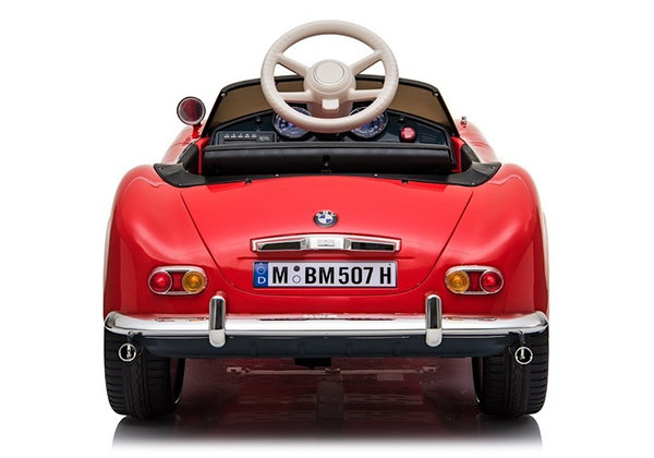 Kinderauto BMW Roadster SX Retro elektrisch 12V Elektroauto Rot lackiert